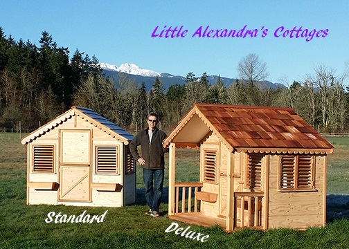New for 2014. We have pre-built playhouse kits that are ready to be shipped 
