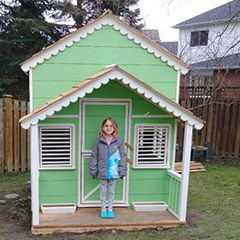 my own playhouse with loft.